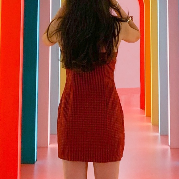 Zip Up Plaid Dress S - Picture 3 of 8